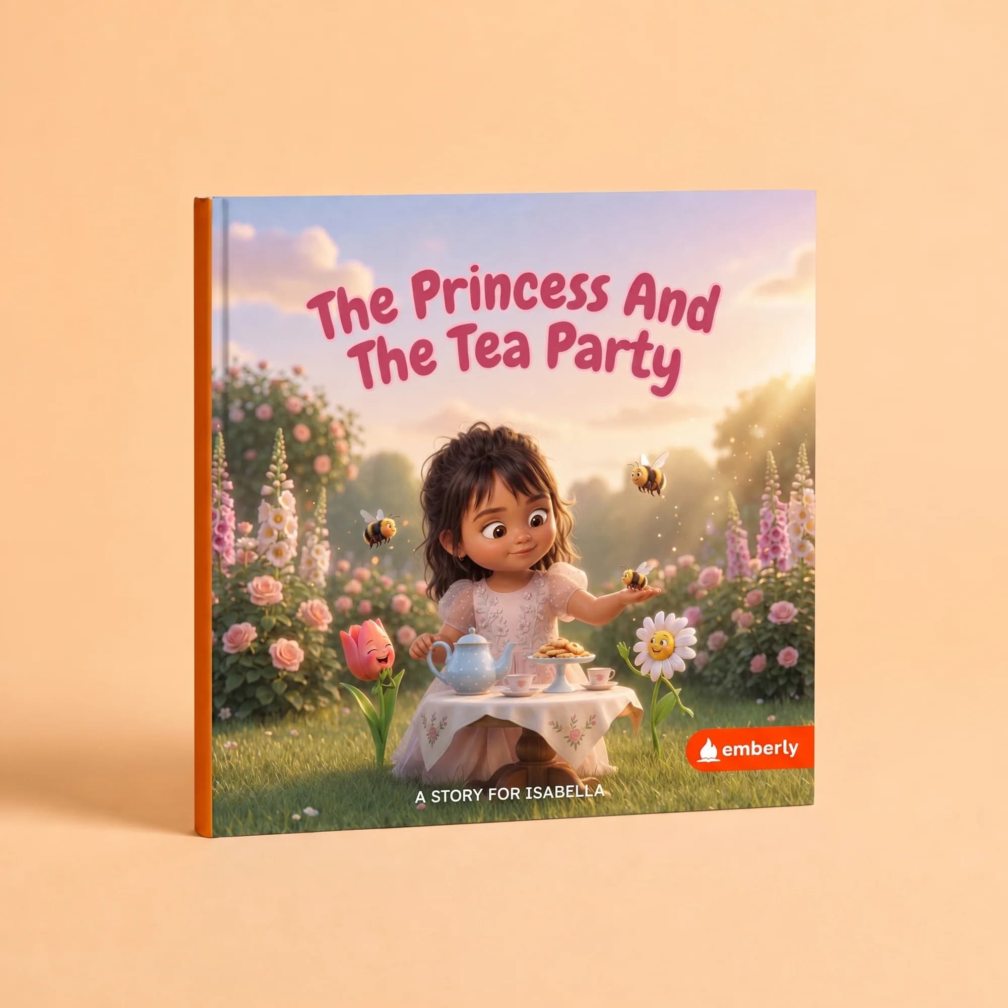 Isabella - step 3 - The finished book, The Princess and the Tea Party
