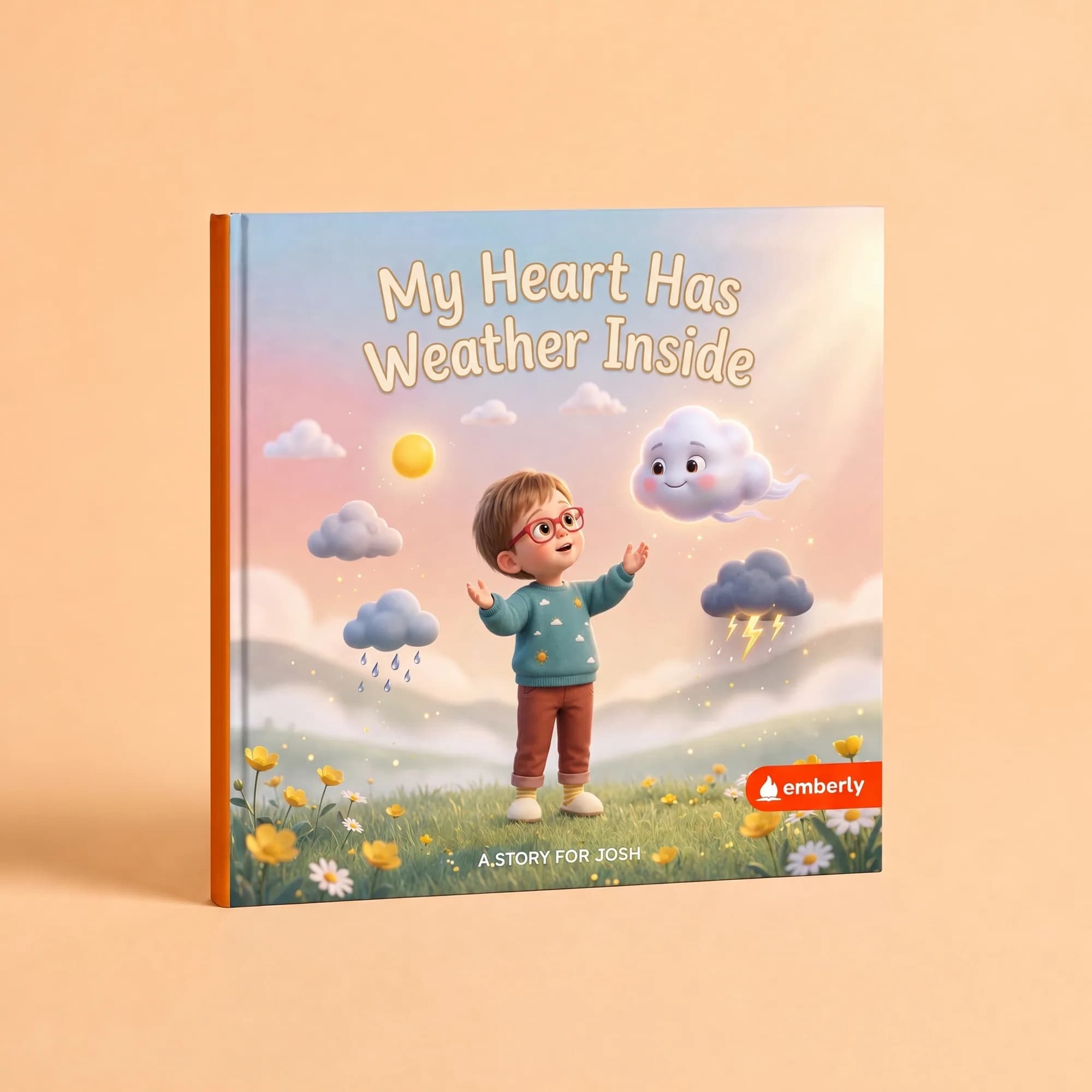 Josh - step 3 - The finished book, My Heart Has Weather Inside