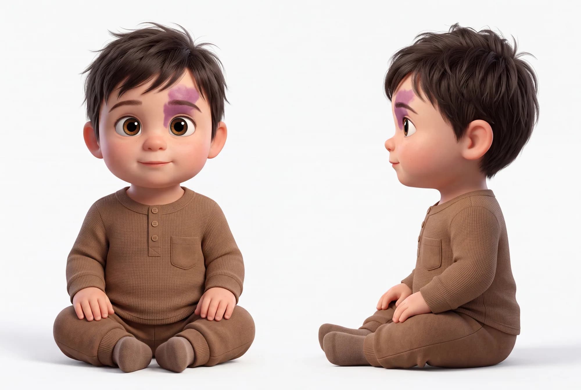 Luca - step 2 - The illustrated character, front and side