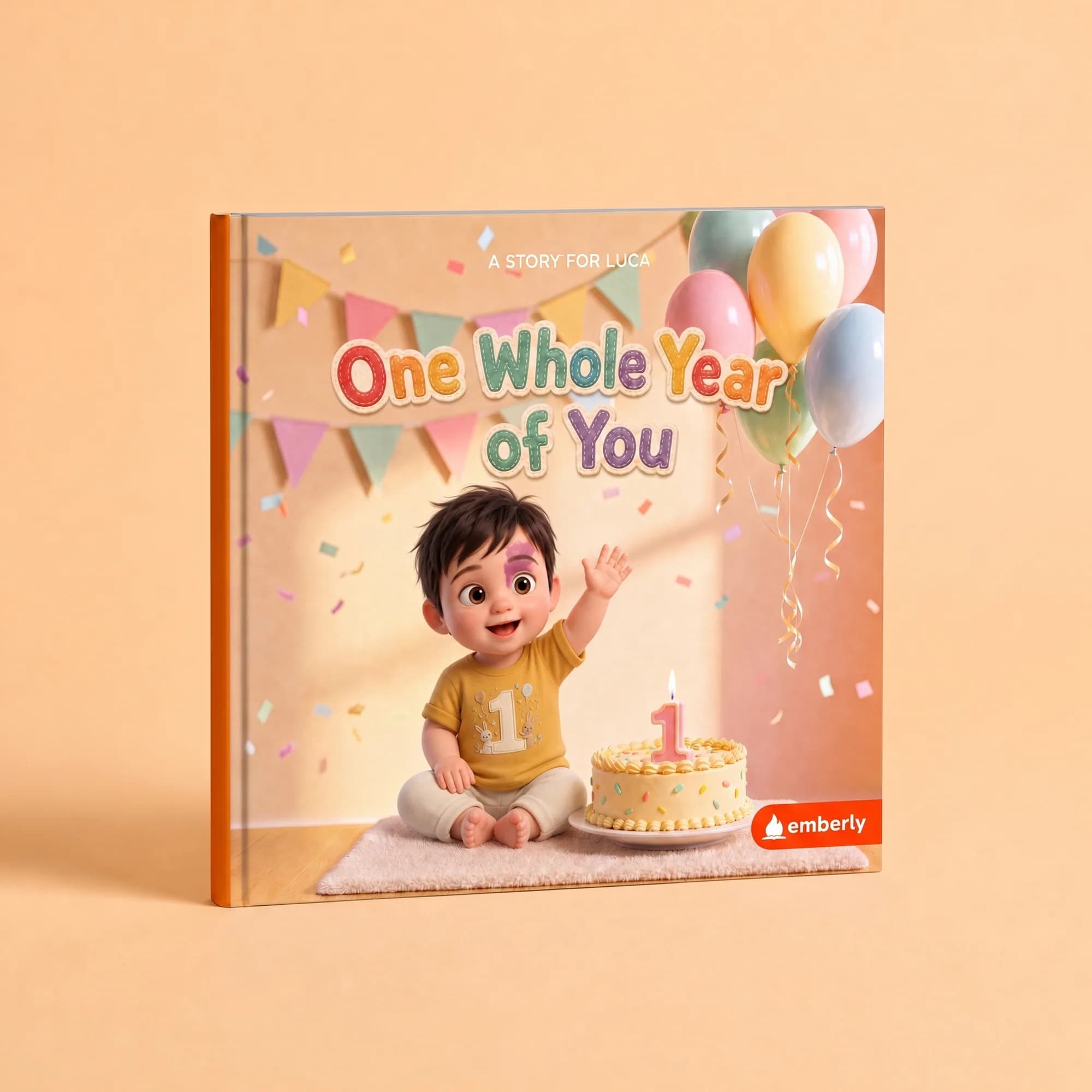 Luca - step 3 - The finished book, One Whole Year of You