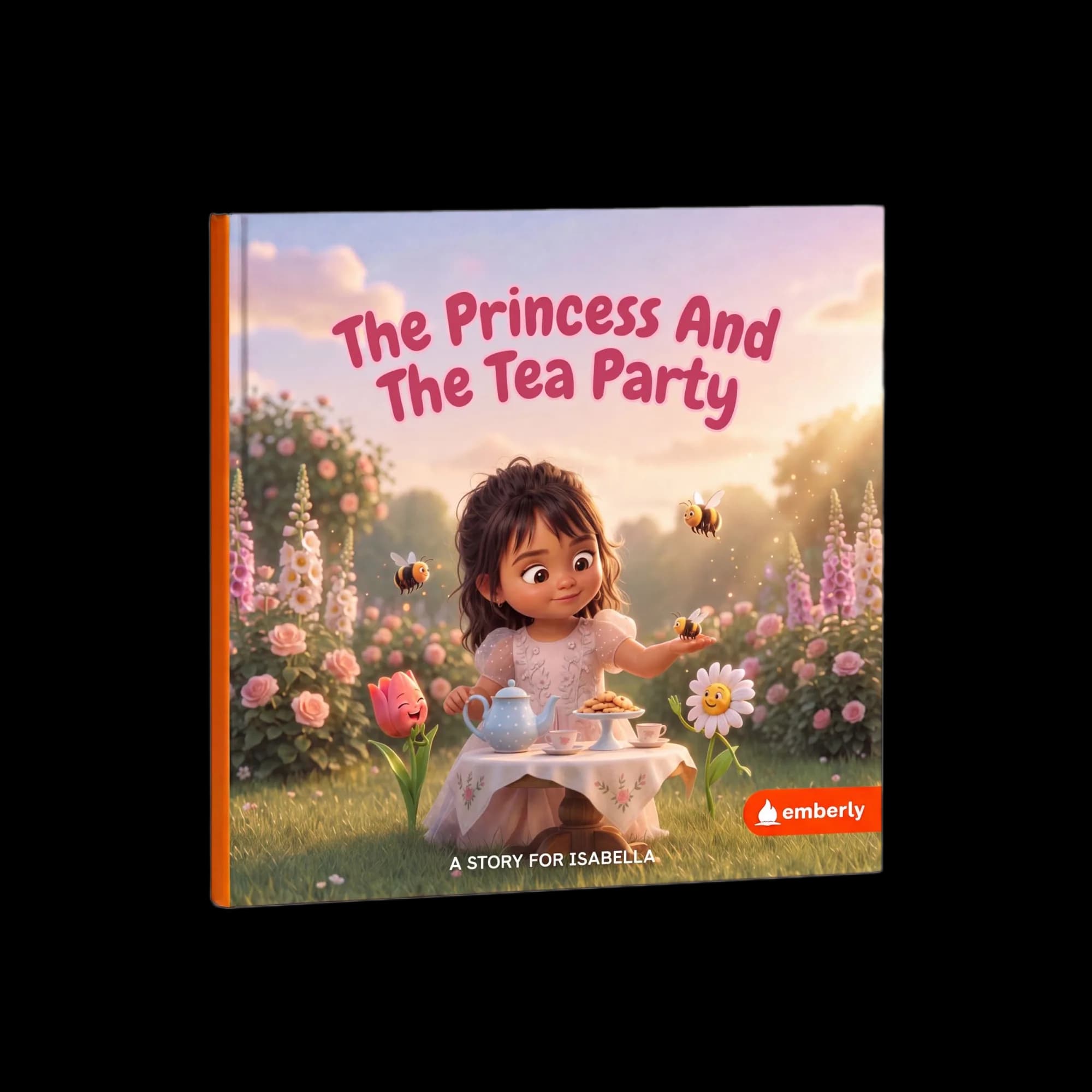 The Princess and the Tea Party - Cut-out, transparent background