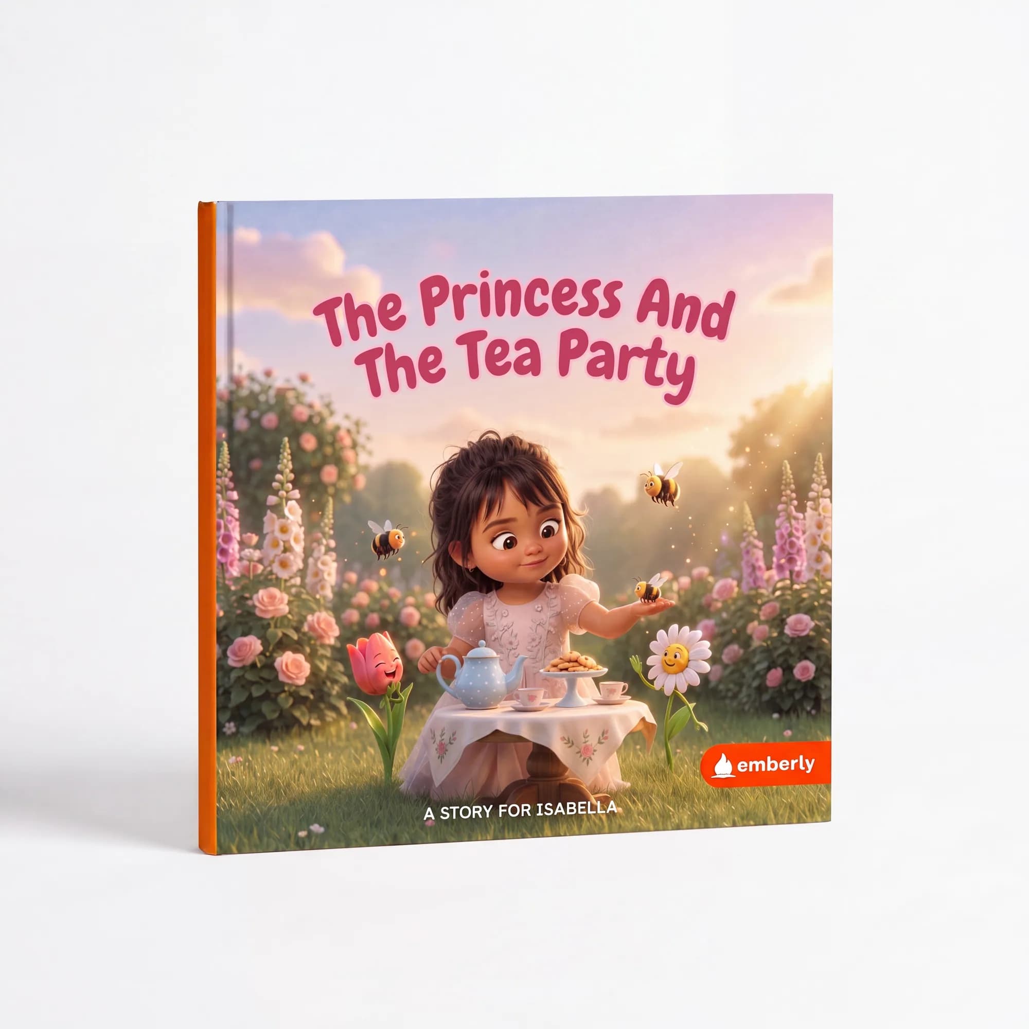 The Princess and the Tea Party - Hardcover on white
