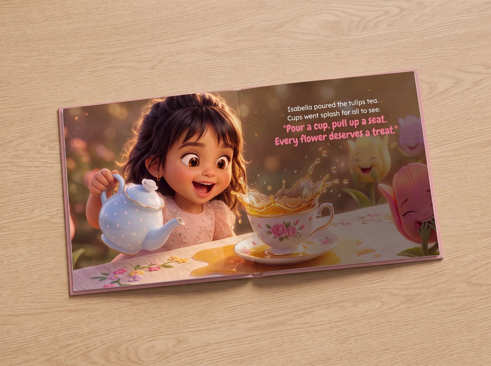 The Princess and the Tea Party - Interior spread